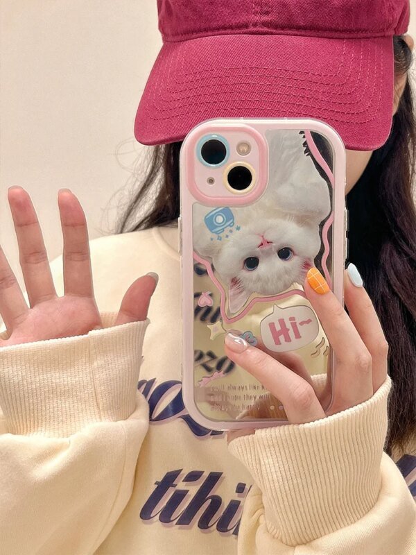 Purrfect Reflection iPhone Case - Image 4
