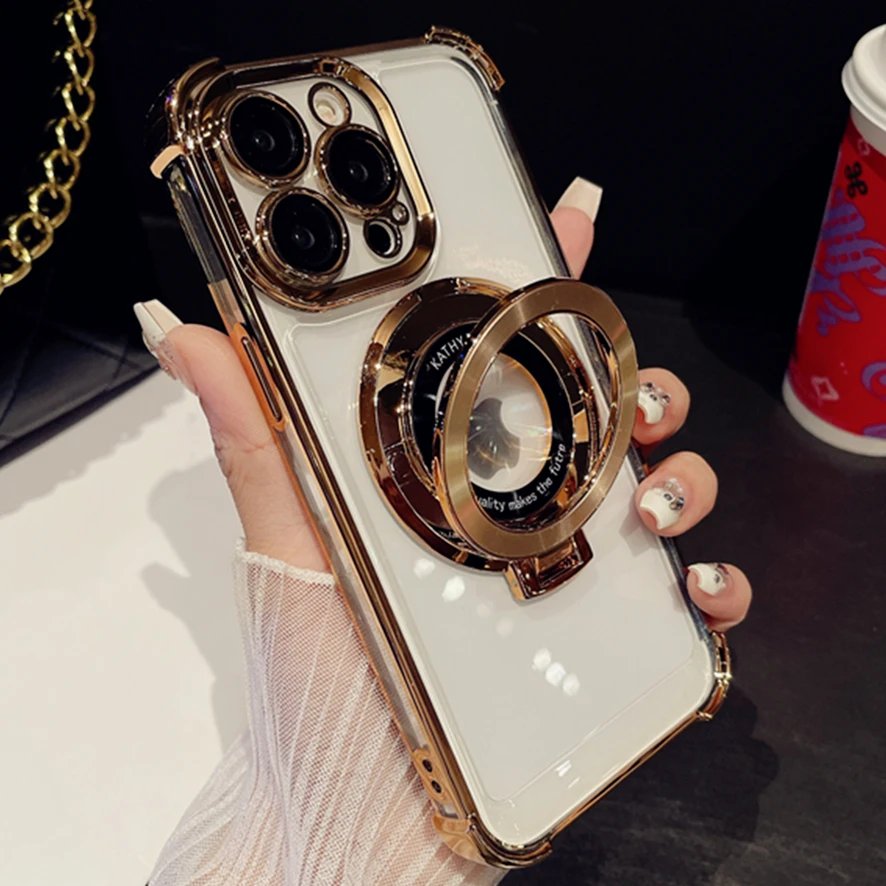 LuxePlated MagSafe Grip & Stand iPhone Case