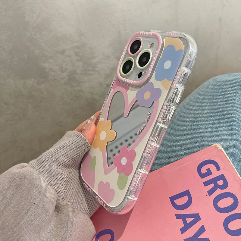 Blossom Heart Mirror Case