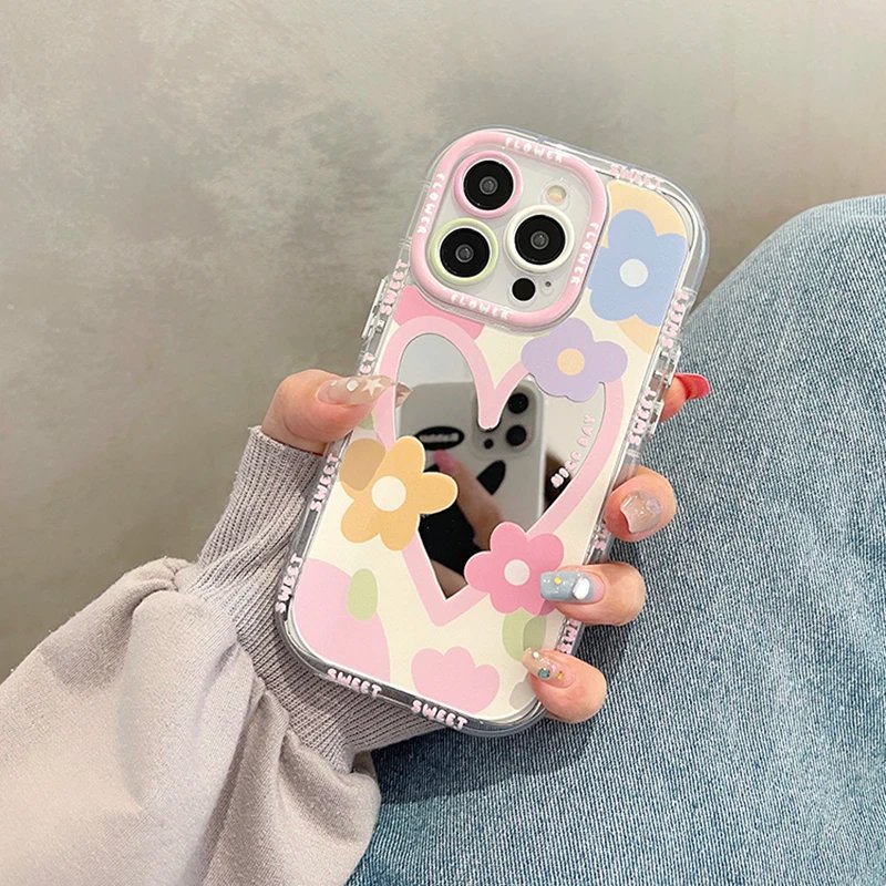 Blossom Heart Mirror Case