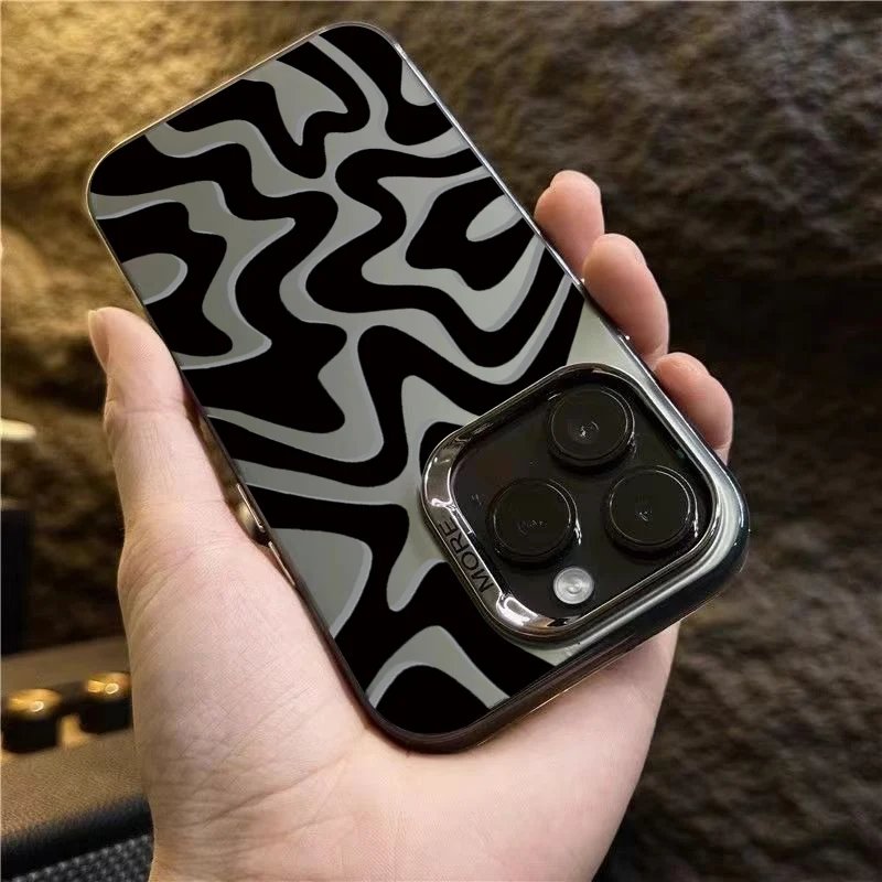 Matte Stripe Delight iPhone Case