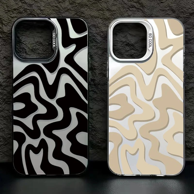 Matte Stripe Delight iPhone Case