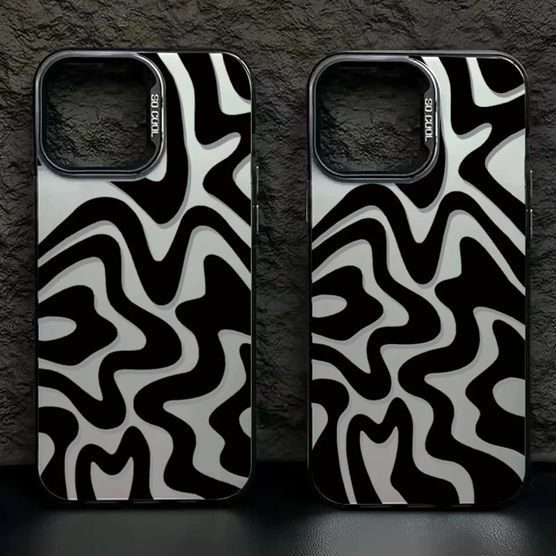 Matte Stripe Delight iPhone Case