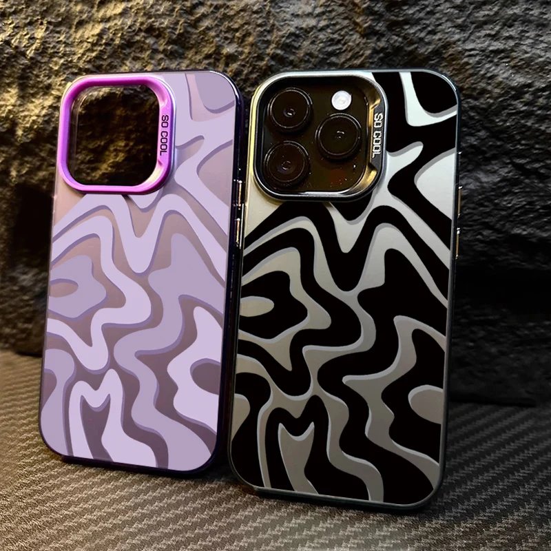 Matte Stripe Delight iPhone Case